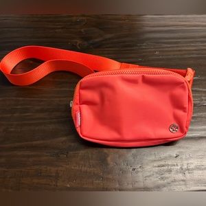 Lululemon everything belt bag, coral/orange